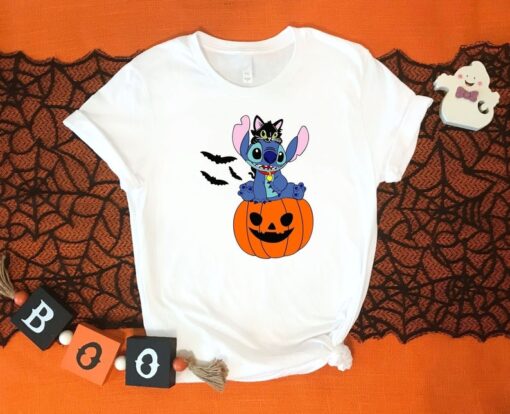 Stitch Halloween Disney Shirt, Halloween Couple Shirt,Gift For Halloween, Disney Halloween Shirt