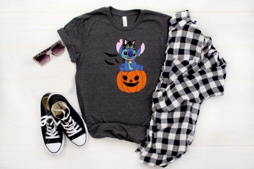 Stitch Halloween Disney Shirt, Halloween Couple Shirt,Gift For Halloween, Disney Halloween Shirt