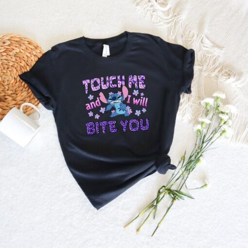 Stitch Shirt, Touch Me And I Will Bite You Shirt, Disney Stitch Shirt, Lilo And Stitch, Disney Movie Shirt, Family Shirt, Gifts For Her