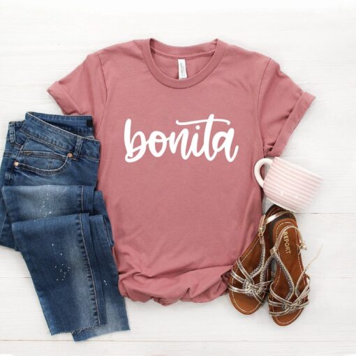 Bonita Shirt ∙ Spanish Tshirt ∙ Latina Shirts ∙ Bonita Tshirt ∙ Latina Shirt ∙ Latina Power ∙ Morena Shirt ∙ Softstyle