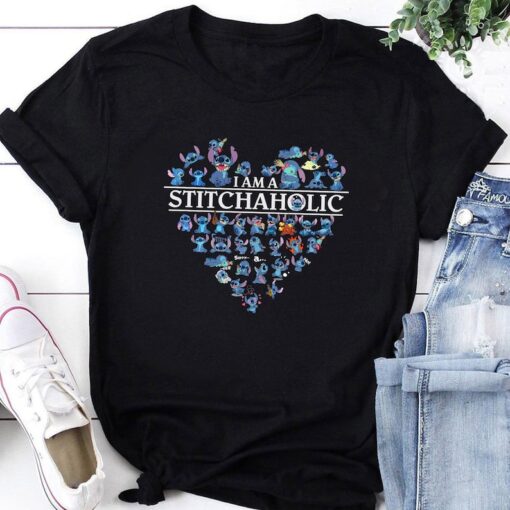 I Am A Stitchaholic Shirt, Cute Stitch Shirt, Funny Stitch Shirt, Disney Shirts, Lilo and Stitch Shirt