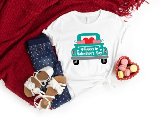 Truck Heart Valentines Day Shirt,Valentines Day Shirts For Mom,Heart Shirt,Cute Valentine Shirt,Cute Valentine Tee,Valentines Day Gift