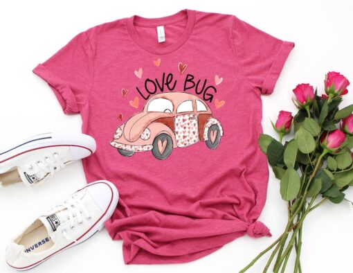 Love Bug Valentine Shirt, Love Bug Shirt, Valentines Day Shirt, Valentine Shirt, Valentines Day Gift, Happy Valentines Day T-Shirt