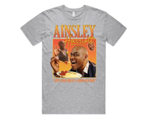 Ainsley Harriott Homage T-shirt Tee Top Vintage Retro Funny 90s Icon Mens Womens