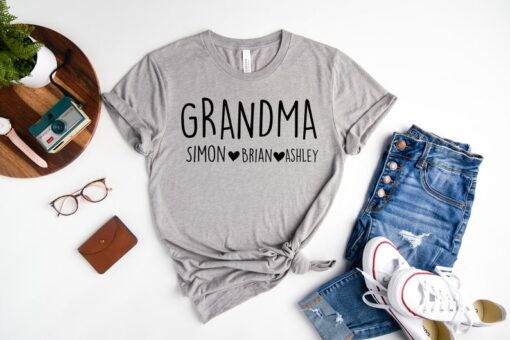 Custom Grandma Shirt, Gift For Granny, Personalized Grandma Shirt