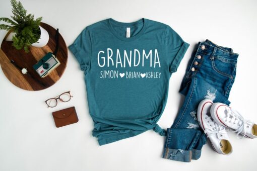 Custom Grandma Shirt, Gift For Granny, Personalized Grandma Shirt