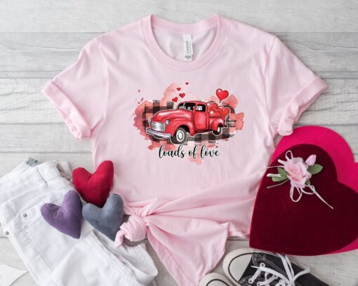 Valentine’s Day Shirt,Valentine Truck Shirt,Matching Valentines Couples Shirts,His and Her Valentines Day Shirt,load of loves