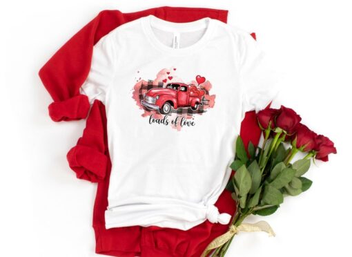 Valentine’s Day Shirt,Valentine Truck Shirt,Matching Valentines Couples Shirts,His and Her Valentines Day Shirt,load of loves