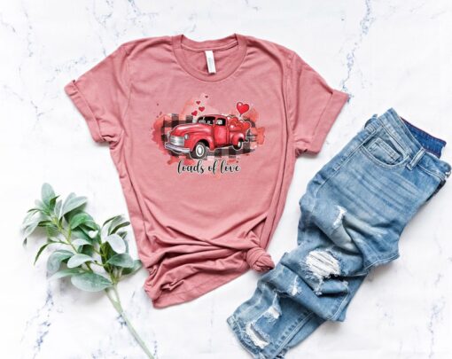 Valentine’s Day Shirt,Valentine Truck Shirt,Matching Valentines Couples Shirts,His and Her Valentines Day Shirt,load of loves