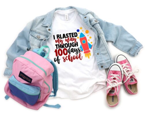 I Blasted My Way Through 100 Days Of School, Teacher Gifts, Teacher Appreciation, 100 Days Brighter