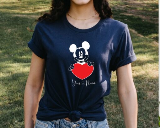 Disney Valentine Day Shirt, Minnie Mouse Shirt, Valentines Day Mickey shirt, Mickey Minnie Heart Shirt, Disney Shirt, Women Disney Shirt