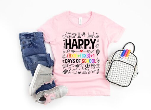 Happy 100 Days of School, Math Formula Shirt, Teacher Gift, Teacher Appreciation, 100 Days Brighter