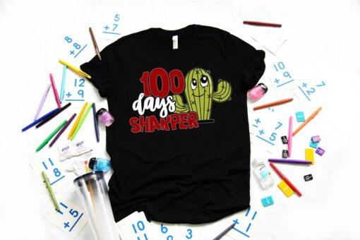 100 Days Sharper Shirt, 100 Days Of School, Teacher Gifts, Teacher Appreciation, 100 Days Brighter, Back to School Shirt