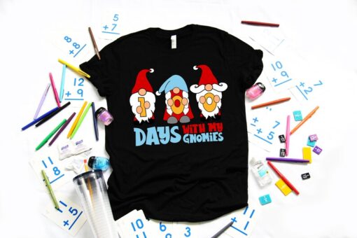 100 Days With My Gnomies Shirt, 100 Days Of School, Teacher Gifts, Teacher Appreciation, 100 Days Brighter