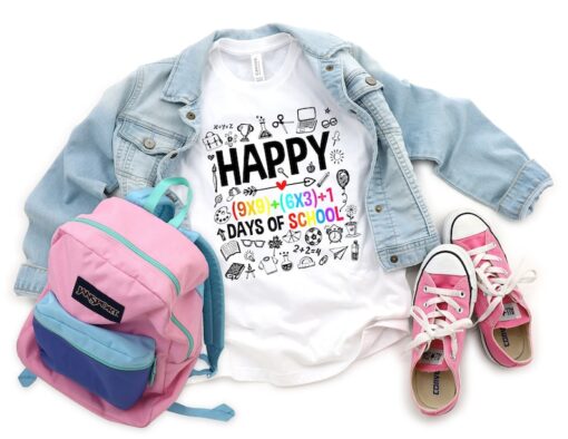 Happy 100 Days of School, Math Formula Shirt, Teacher Gift, Teacher Appreciation, 100 Days Brighter