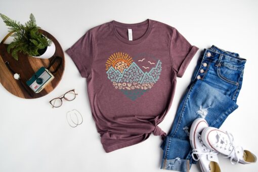 Adventure Awaits Tee Shirt, Nature Camp Lover Tee Shirt, The Great Outdoors Shirt, Wanderlust Explore More Tee