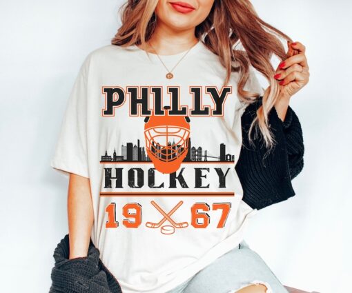 Vintage Styled Philadelphia Hockey T Shirt | Philadelphia Shirt | Philly Hockey Tshirt | Philadelphia TShirt