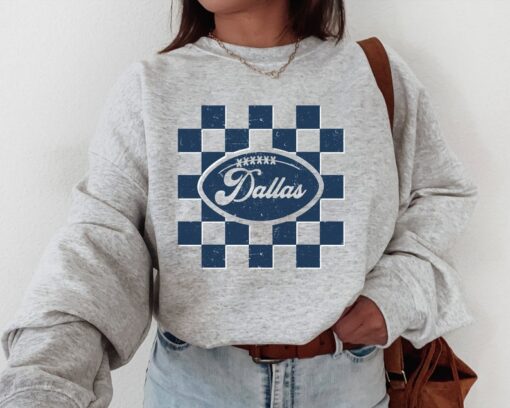 Dallas Sweatshirt, Cowboy Shirt, Retro Dallas Football Crewneck Sweatshirt , T-Shirt