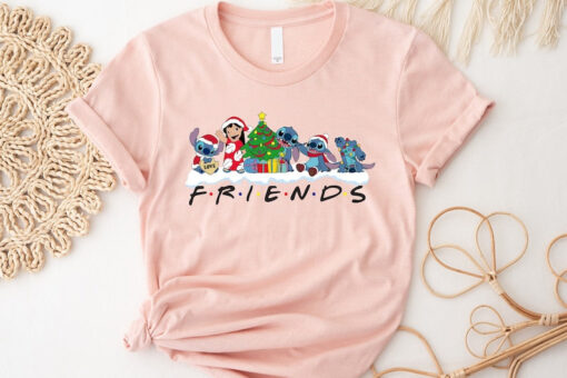 Disney Christmas Shirt, Stitch Friends Christmas Shirts, Disney Shirt, Disney Matching Shirts, Merry Christmas Shirt