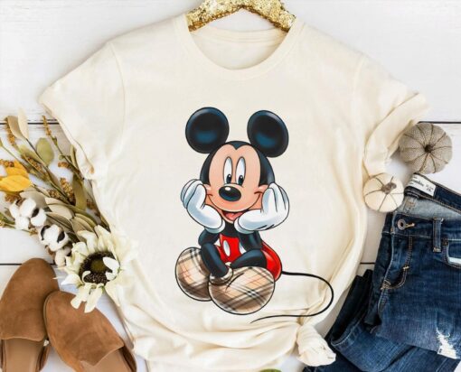 Mickey and Minnie Mouse Plaid Shirt / Disney Valentine's Day T-shirt / Disneyland Couple Matching Tee