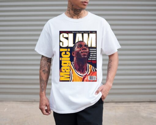 Magic Johnson Slam NBA Inspired Unisex T-shirt FREE SHIPPING