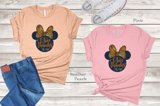 Disney Thankful Tee, Disney World Thanksgiving Tee, Disney Thanksgiving, Disney Minnie Thankful Tee, Disney Family Matching Shirt