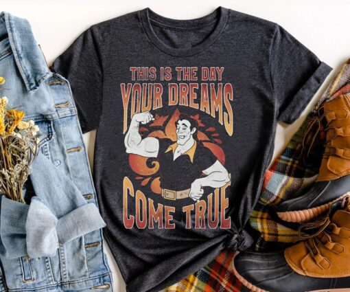 Gaston Dreams Come True Shirt / Beauty The Beast / Disney Villains Valentine's Day T-shirt / Disneyland Couple Matching Trip