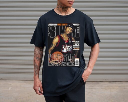 Allen 'The Answer' Iverson Slam Magazine Inspired NBA Graphic Unisex T-shirt