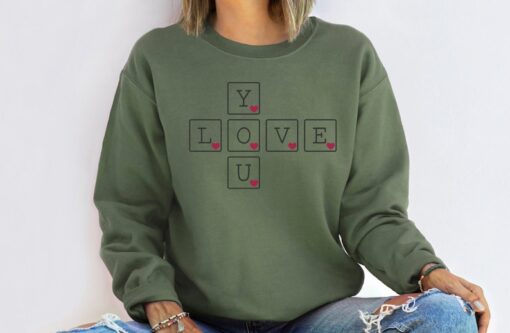 You Love Sweatshirt, Valentine Sweatshirt, Couple Shirt, Womens Sweater, Valentines Day, Love Shirt, Gift For Woman