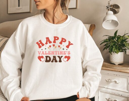 Happy Valentine's Day Sweatshirt, Valentine Sweatshirt, Couple Sweater, Love Shirt, Gift For Valentine