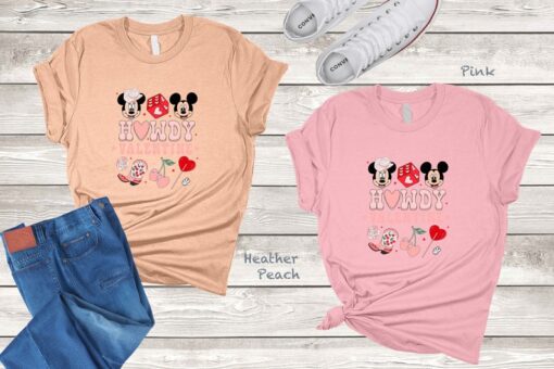 Howdy Valentine Shirt, Mickey and Minnie Valentine Shirt, Disney Valentine Shirt