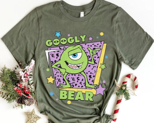 Retro 90s Mike Wazowski And Celia Googly Bear Schmoopsie Poo Shirt / Disney Monsters Inc Valentine T-shirt