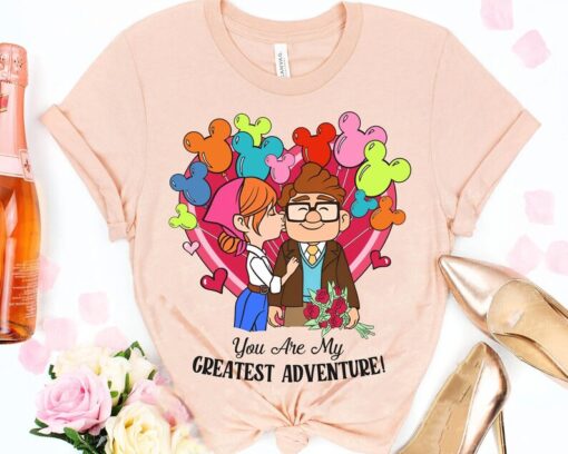 Retro Carl and Ellie Disney Balloon Shirt / You're My Greatest Adventure / Disney Up Valentine's Day T-shirt