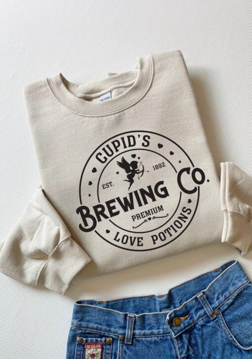 Brewing Co Shirt, Cupid's Sweatshirt, Valentine's Day Shirt, Valentine Gift, Eros Shirt, Girlfriend Shirt