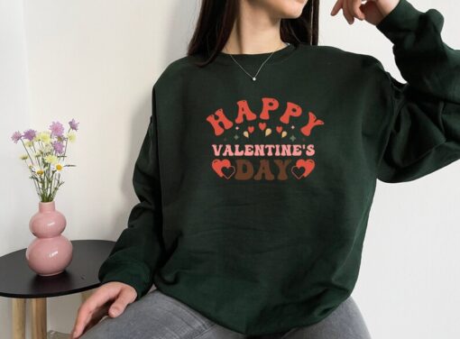 Happy Valentine's Day Sweatshirt, Valentine Sweatshirt, Couple Sweater, Love Shirt, Gift For Valentine