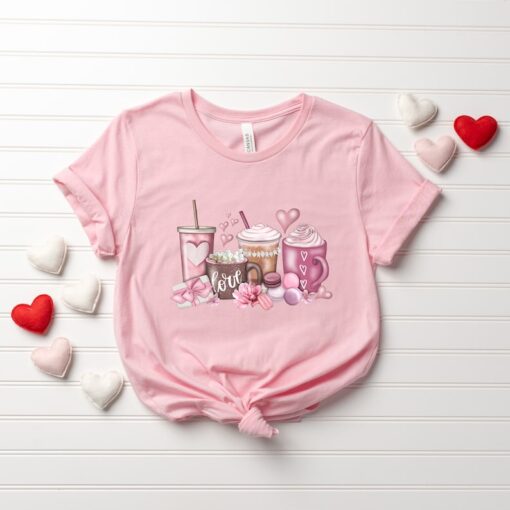 Womens Valentines Day Shirt, Valentine Coffee Sweatshirt, Womens Valentines Day Sweater, Valentines Day Shirt, Valentines Sweater