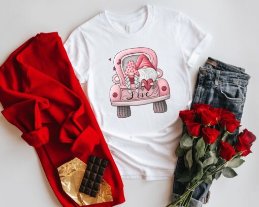 Love Valentine Gnome Valentine, Valentine Gnome Buffalo Plaid Sweatshirt, Valentines Day, Valentines Day Sweatshirt, Valentines Day Gift