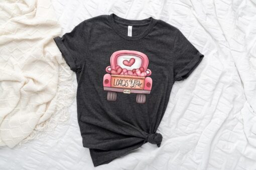 Loads Of Love Shirt, Valentines Day Truck Shirt, Truck Love Shirt, Valentines Day Shirt, Couple Matching Shirt, Valentines Day Gift