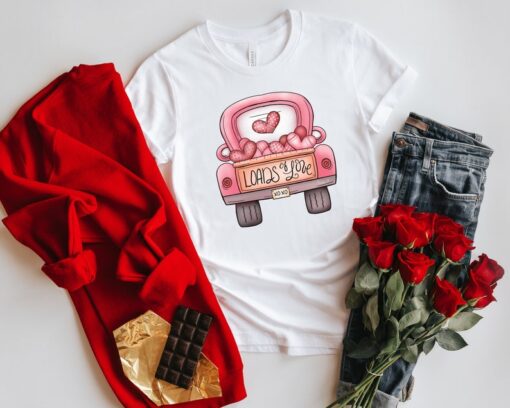 Loads Of Love Shirt, Valentines Day Truck Shirt, Truck Love Shirt, Valentines Day Shirt, Couple Matching Shirt, Valentines Day Gift