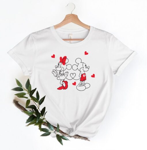 Disneyland Valentine Shirt, Disney Comfort Colors Shirt, Mickey Minnie Valentine Shirt, Disney Sketch Shirt, Disney Couple Vacation Shirt.