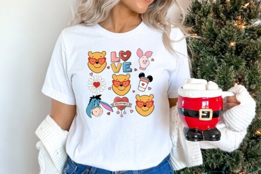 Happy Valentine’s Day Shirt, Winnie The Pooh Valentine Shirts, Valentine Shirt, Funny Valentine Shirt, Gift For Valentines