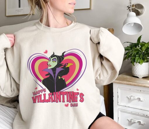 Maleficent Villaintine Shirt, Sleeping Beauty Valentine Shirt, Villains Valentine Shirts, Valentines Day Shirt Couple Matching