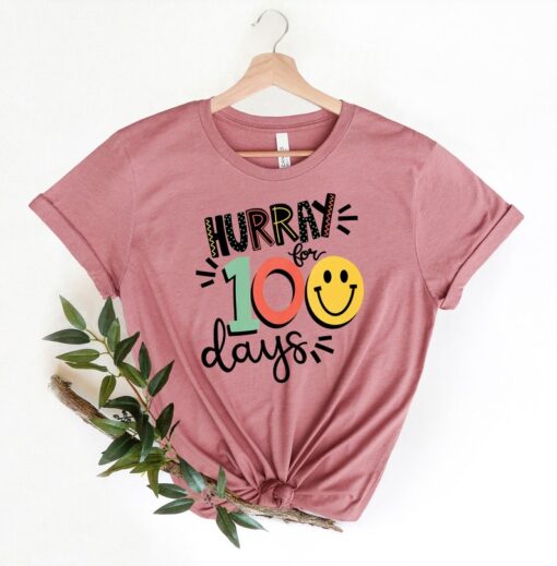 100 Days of School Shirt Hurray for 100 Days , 100 Day Shirt, 100th Day Of School Celebration