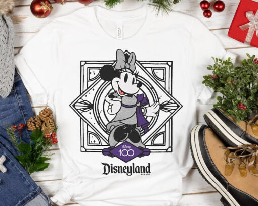 Cute Minnie Mouse Disney 100 Shirt, Disney 100 Years Of Wonder Tee, Walt Disney T-shirt, Disneyland 2023 Trip 100th Anniversary