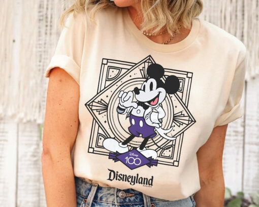 Cute Mickey Mouse Disney100 Shirt, Disney 100 Years Of Wonder Tee, Walt Disney T-shirt, Disneyland 2023 Trip 100th Anniversary