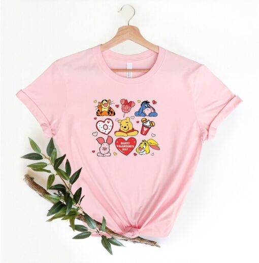 Disney Happy Valentine's Day Winnie the Pooh Friends Shirt, Pooh Friends Valentines Shirt, Disney Valentines Shirt, Valentines Gift.