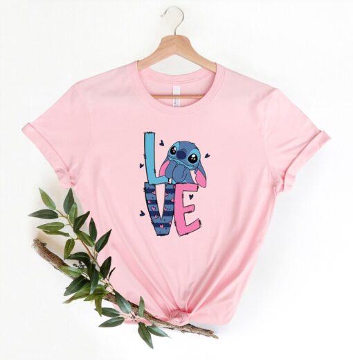 Stitch Love Valentines Shirt, Disney Valentine Shirt, Valentines Day Shirt, Stitch Love Shirt, Love Shirt, Valentine Gift Tee,