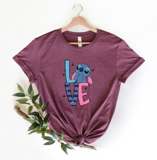 Stitch Love Valentines Shirt, Disney Valentine Shirt, Valentines Day Shirt, Stitch Love Shirt, Love Shirt, Valentine Gift Tee,