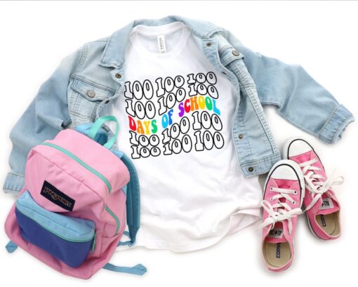 100 Days of School T-shirt, 100th Day of School Shirt, Teacher Appreciation Gifts, Back to School Shirt, Teacher Shirt