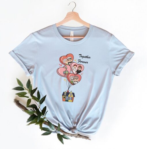 Ellie And Carl Together Forever Shirt, Disney Carl & Ellie Valentine's Day Shirt, Together Forever Shirt, Matching Valentines Shirt Gift.